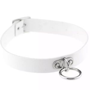 ⚪️ circle charm choker white necklace ⚪️